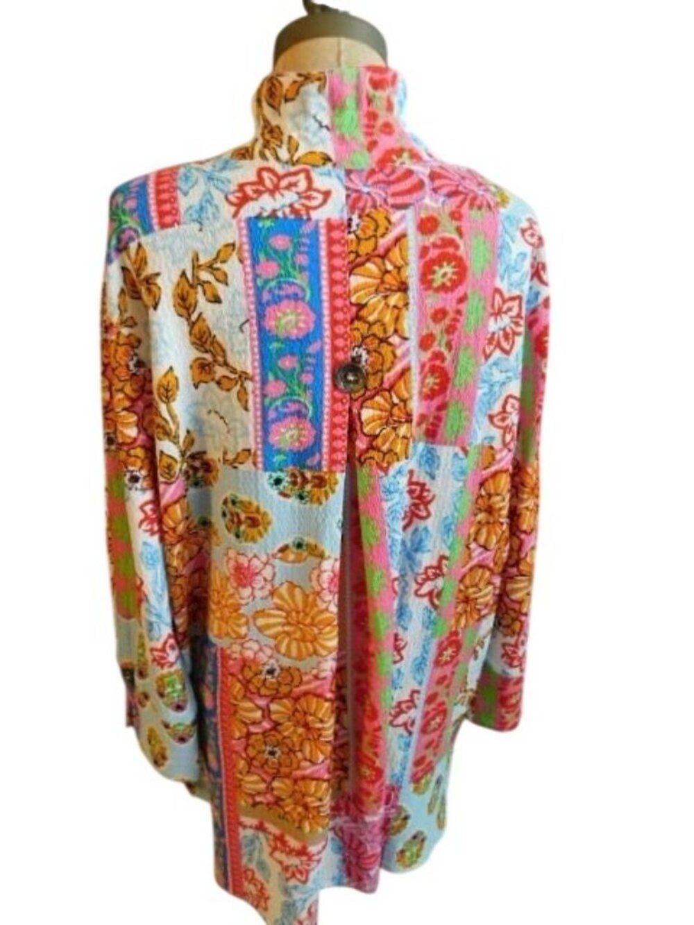 Calessa Size XL Boho Artsy Colorful Top Jacket NWT $69 - Picture 4 of 4